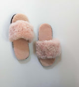 Alpaca Slipper Cross Pink