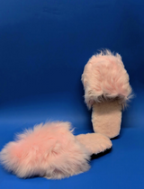 Handmade Peruvian Alpaca Slipper Suri Pink