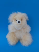 Peruvian Alpaca Stuffed Animal Small Teddy Bear Light Brown