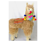 The Grand Fiesta Llama — Large Alpaca Pompom Statement Piece | Handmade in Peru by Artisan Families