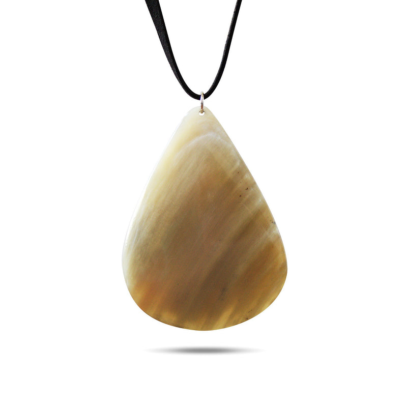 Bull Horn Eco Necklace - Light Drop