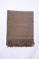 Brown Baby Alpaca Throw