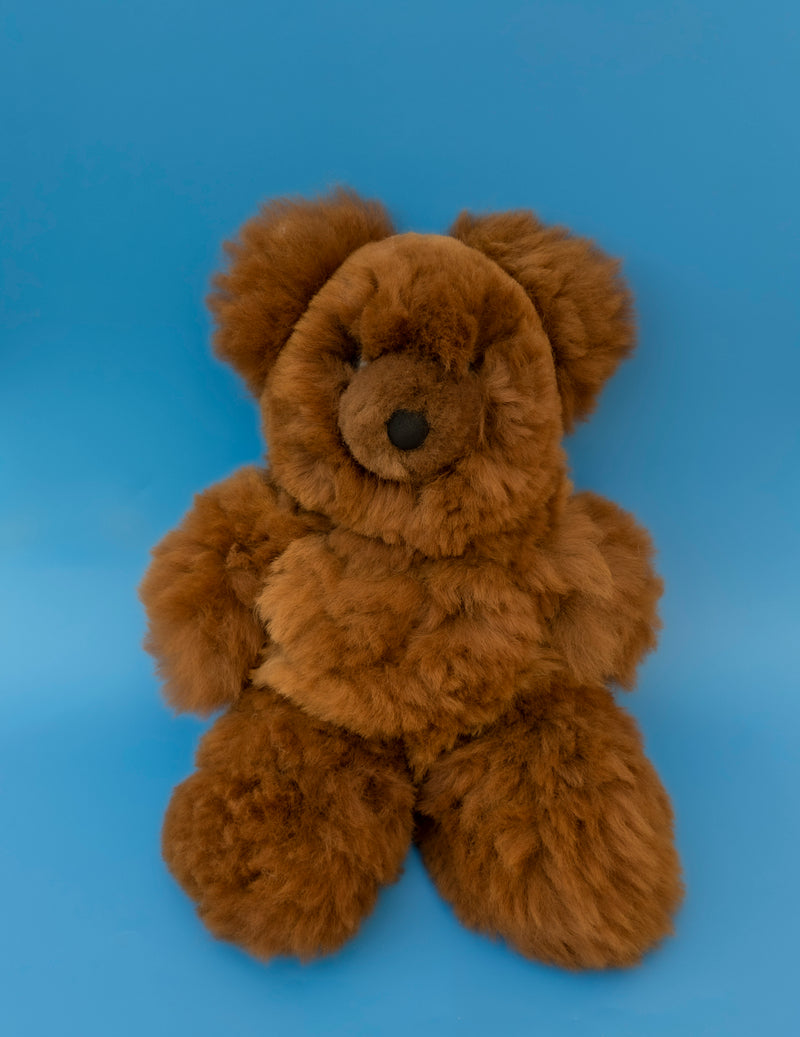 Alpaca Teddy Bear Brown Large