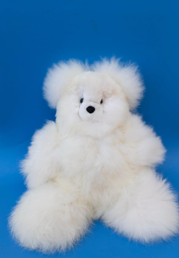 Alpaca Teddy Bear White Large