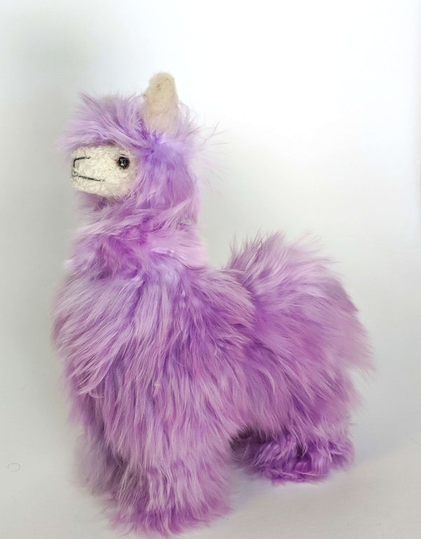 Peruvian Alpaca Stuffed Animal Purple