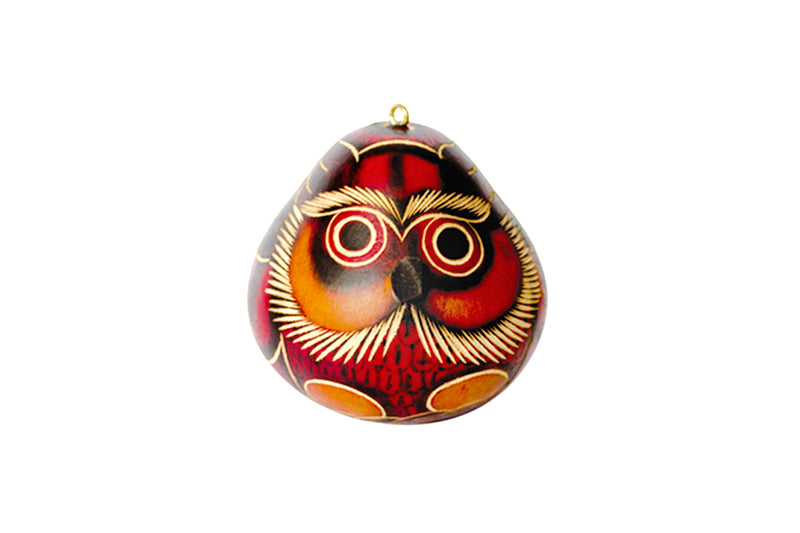 Red Owl Ornament