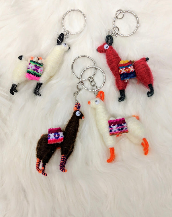 Googly Eyes Llama Keychain