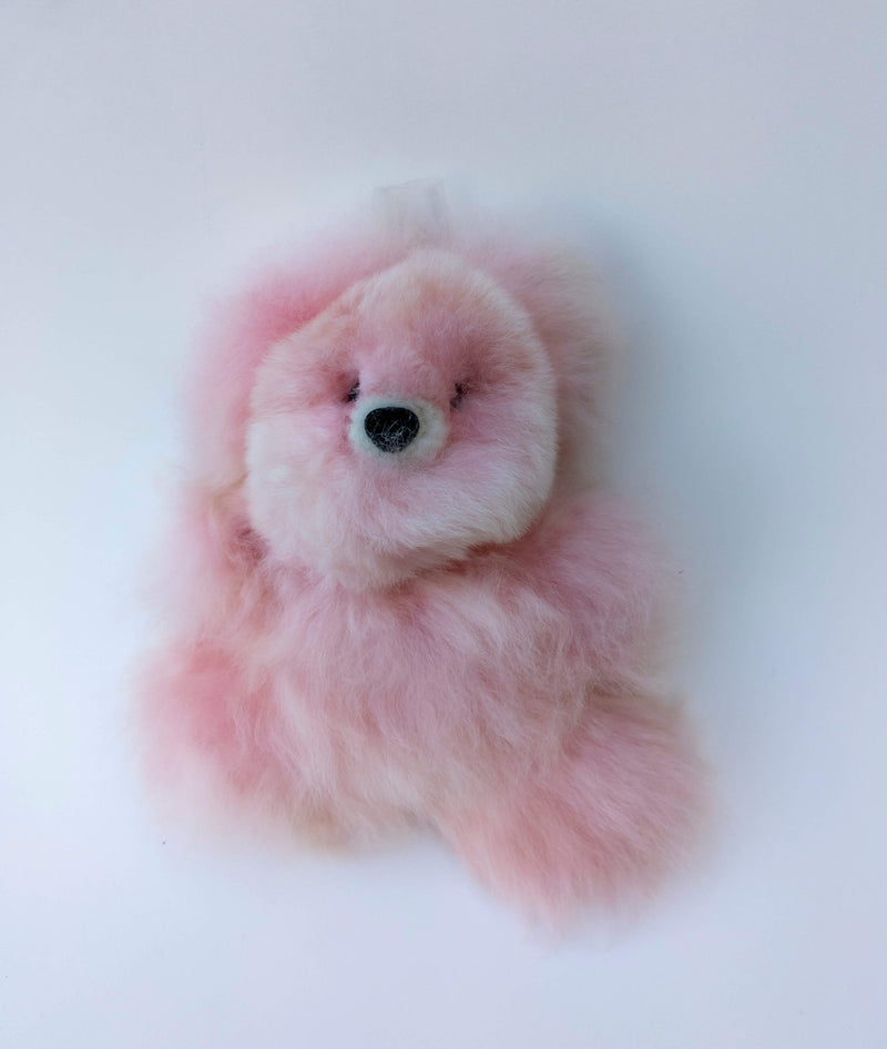 Alpaca Stuffed Pink Bear Small