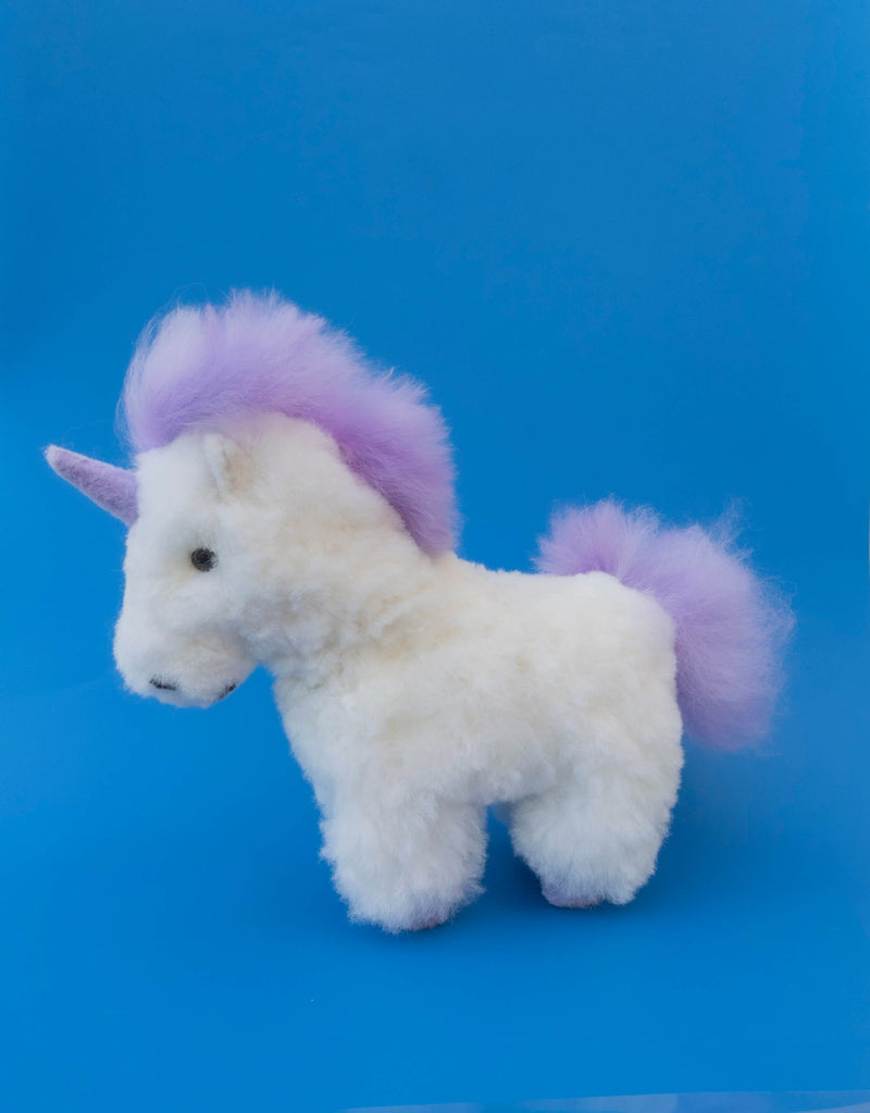 Alpaca Stuffed Unicorn Purple