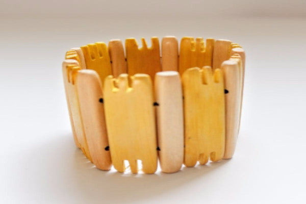 Wood Bracelet Yellow